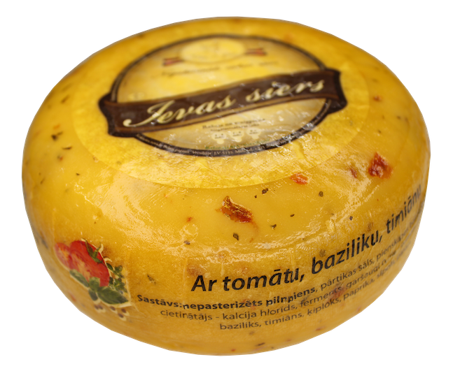 Ievas siers ar tomātu, baziliku, timiānu, 1 kg