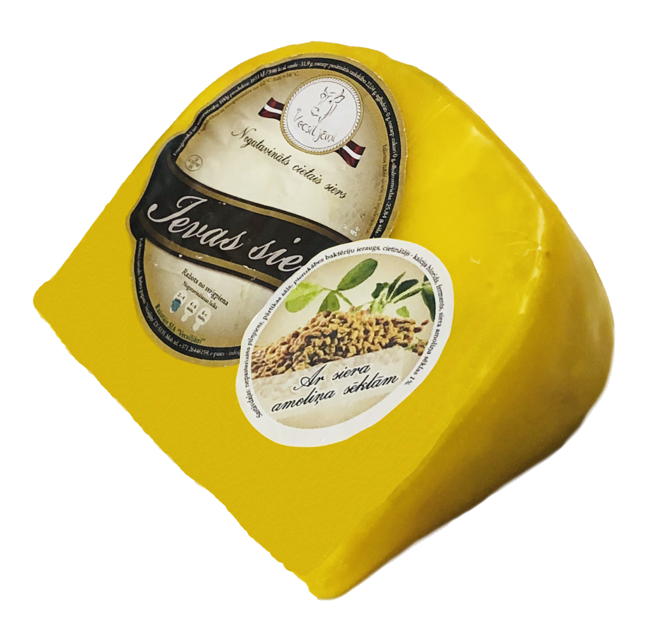 Ievas siers gabaliņš vaskā ar siera amoliņa sēklām