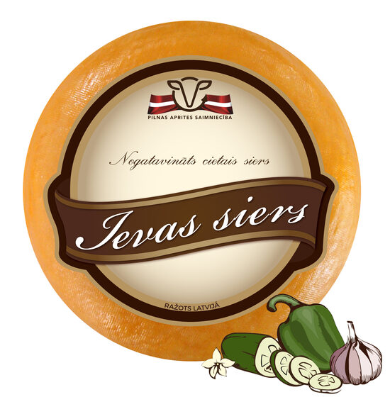 Ievas siers ar ķiploku - lielais ritulis