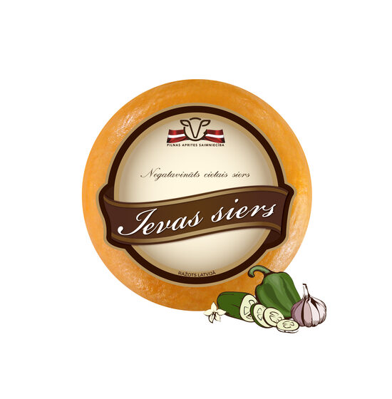 Ievas siers ar ķiploku - mazais ritulis