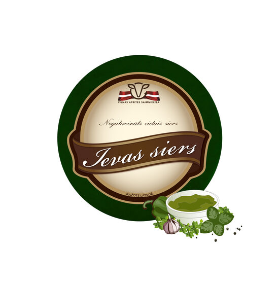 Ievas siers ar pesto - mazais ritulis