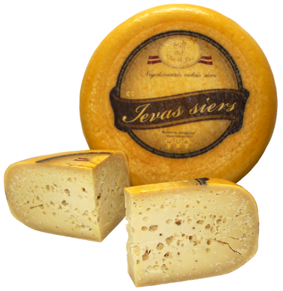 Ievas siers klasiskais - 2 gadus nogatavināts, griezta šķēle