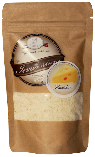 Rīvēts siers paciņā - klasiskais, 100 g