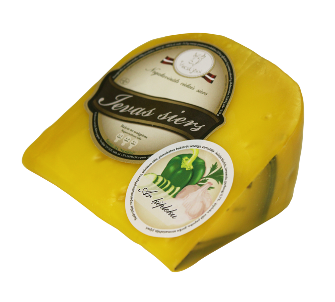 Ievas siers vaskā ar ķiploku, 250 g